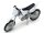 Team Raffee & Co Scale Accessories - 1/10 Motorcycle Offroad Dirt Bike 1pc White BRSCAC232W