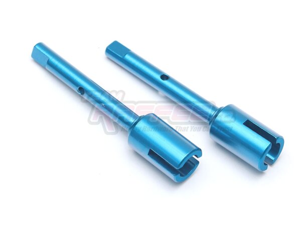 Team Raffee & Co Aluminum Front & Rear Propeller Joint (2) Blue for Tamiya TT-02 TRC/TT02-011B