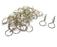 Team Raffee & Co Large-Ring Body Clips 50 pcs Silver...