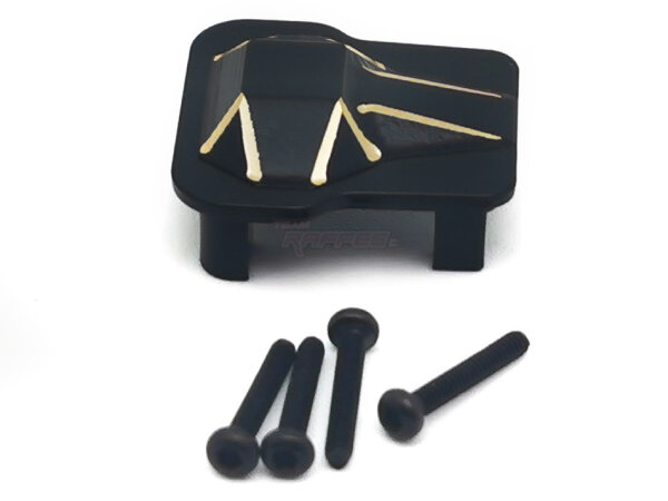 Team Raffee & Co Brass Axle Housing Cover for TRX-4M Defender Black for Traxxas TRX-4M TRC/302894