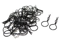 Team Raffee & Co Large-Ring Body Clips 50 pcs Black...