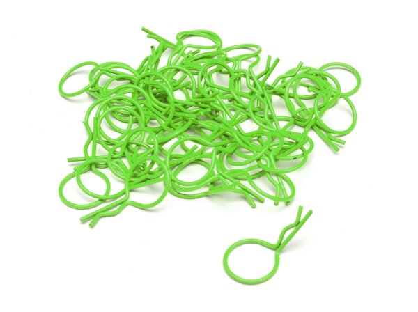 Team Raffee & Co Large-ring Body Clips 50 pcs Light Green (32 mm) BRACL50LG