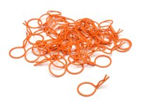 Team Raffee & Co Large-ring Body Clips 50 pcs Orange...