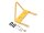Team Raffee & Co Steel Front Bumper B With Towing Hooks  - 1 Set Yellow for Axial SCX10 BRQ90264BY