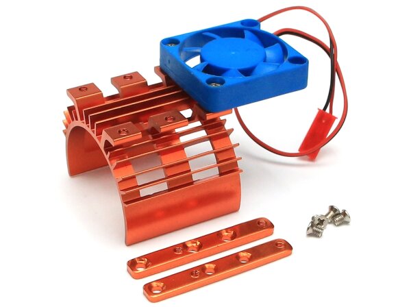 Team Raffee & Co Aluminum Motor Heat Sink w/Fan 50*40*42 Orange TRC/HY00019OR