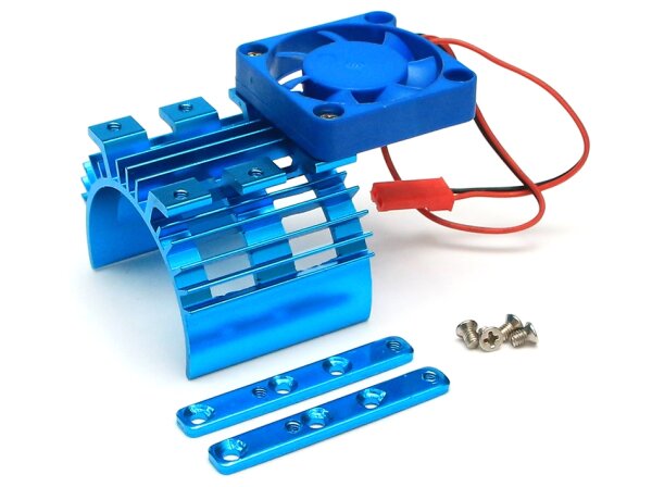 Team Raffee & Co Aluminum Motor Heat Sink w/Fan 50*40*42 Blue TRC/HY00019B
