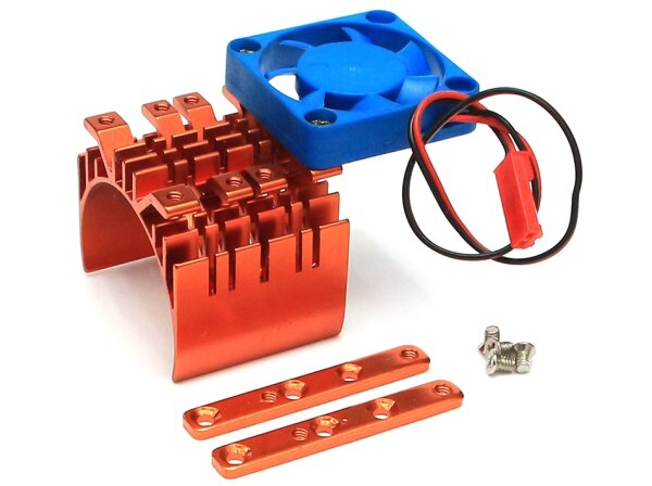 Team Raffee & Co Aluminum Motor Heat Sink w/Fan 36*29*38 Orange TRC/HY00020OR