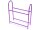 Team Raffee & Co Adjustable Aluminum Tire Rack For 1/10 RC Purple BRQ90263P
