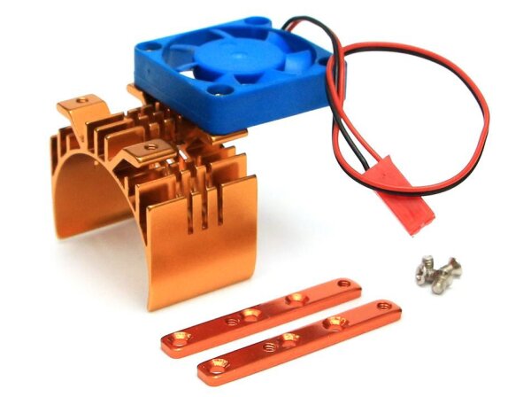 Team Raffee & Co Aluminum Motor Heat Sink w/Fan 46*36*38 Gold TRC/HY00021GD