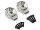 Team Raffee & Co Aluminum Front & Rear Portal Drive Inner Housing (2) Silver for Traxxas TRX-4 TRC/302306S