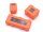 Team Raffee & Co Scale Accessories - 1/10 Scale Safety Equipment Cases Hard Luggage Box Set (3) Orange TRC/302533OR