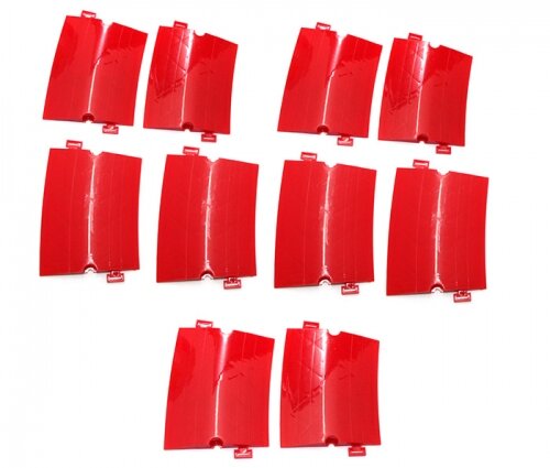 Team Raffee & Co Small Curved Drifted Track Parts (10 Pcs in 1 package) Red BRHY00512CR