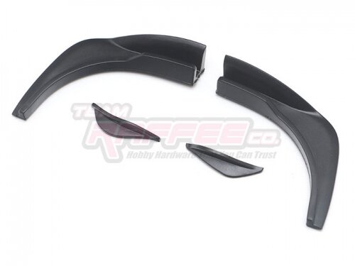 Team Raffee & Co 1/10 Scale Accessories Front Side Fins/Splitter for Drift Bodies TRC/302603