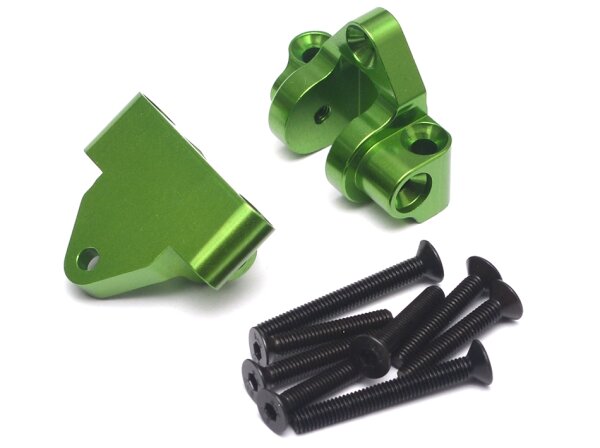 Team Raffee & Co Alumium Rear Chasssis Lower Link Mounts  Green for Axial Yeti XL TRC/663008G