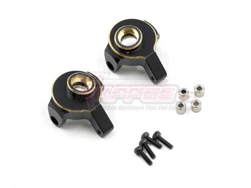 Team Raffee & Co Brass Front Steering Knuckle (2) for Axial SCX24 TRC/1080001