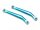 Team Raffee & Co Aluminum Front Lower Arms (2) Blue for Tamiya CC02 TRC/1086002FB