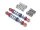 Team Raffee & Co Aluminum Double Spring Shocks 70mm (2) for Crawlers Red BRQ90333-70R