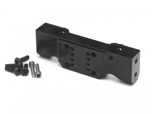 Team Raffee & Co Aluminum Bumper Mount (1) Black for Redcat Gen8 Scout II TRC/1053008BK