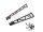 Team Raffee & Co 1/10 Adjustable Stainless Steel Rear Wing Spoiler Stand Type E Black TRC/302700EBK