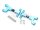 Team Raffee & Co Aluminum Rear Adjustable Upper Arm (2) Blue for Tamiya TT-02 TRC/TT02-009B
