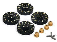 Team Raffee & Co Brass Wheel Weight +5mm Hubs (4) for...