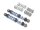 Team Raffee & Co Aluminum Double Spring Shocks 80mm (2) for Crawlers Black BRQ90333-80BK