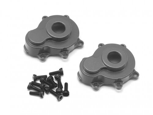 Team Raffee & Co Aluminum Front Outer Portal Housing (2) Gun Metal for Redcat Gen8 Scout II TRC/1053002GM