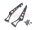 Team Raffee & Co 1/10 Adjustable Stainless Steel Rear Wing Spoiler Stand Type C Black Black TRC/302700CBK