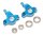 Team Raffee & Co Aluminium Front Knuckle With Bearings - 2 Pcs Blue for Axial SCX10 TRC/SCX01B