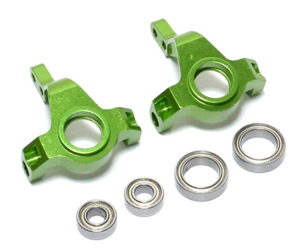 Team Raffee & Co Aluminium Front Knuckle With Bearings - 2 Pcs Green for Axial SCX10 TRC/SCX01G