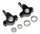 Team Raffee & Co Aluminium Front Knuckle With Bearings - 2 Pcs Black for Axial SCX10 TRC/SCX01BK
