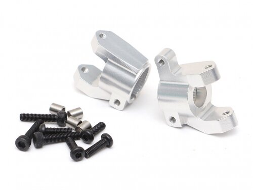 Team Raffee & Co Aluminum Front C-hub (2) Silver for Element RC Enduro TRC/1059002S
