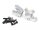 Team Raffee & Co Aluminum Front C-hub (2) Silver for Element RC Enduro TRC/1059002S