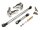 Team Raffee & Co Aluminum Steering Block & Linkage (1 Pair) Silver for Axial SCX10 TRC/32110S