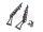 Team Raffee & Co 1/10 Adjustable Stainless Steel Rear Wing Spoiler Stand Type A Black Black TRC/302700ABK