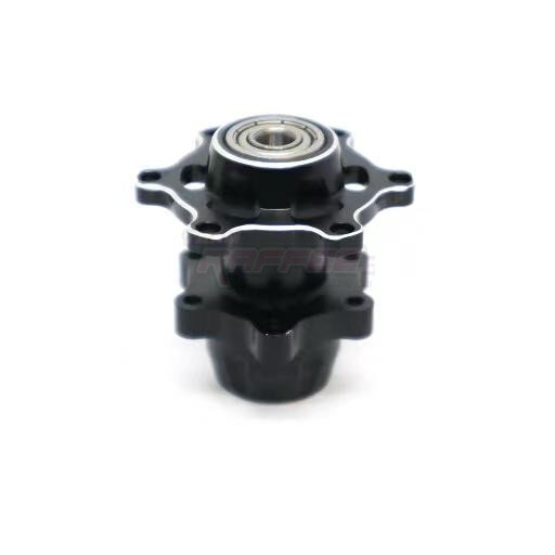 Team Raffee & Co Aluminium Front Wheel Hub Hex with Bearings Black for Team Losi Promoto-MX TRC/302924BK