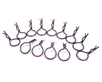 Team Raffee & Co Large-Ring Body Clips 100 pcs Purple...