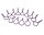 Team Raffee & Co Large-Ring Body Clips 100 pcs Purple (32 mm) BRACL100P