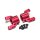 Team Raffee & Co Aluminum Front C-Hub -1 Pair Red for Axial Wraith BRWRT03R
