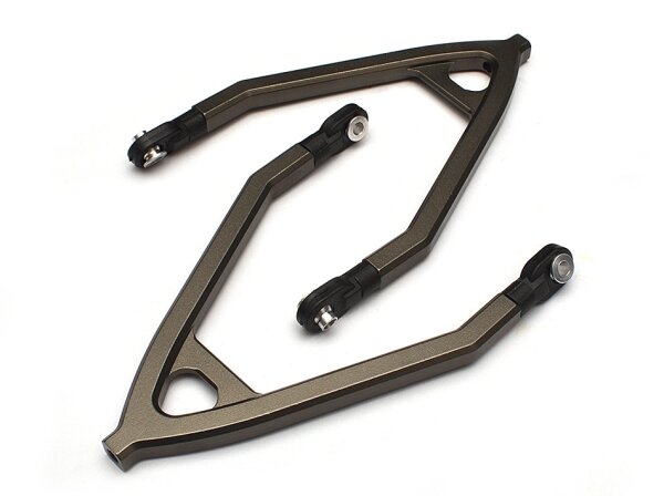 Team Raffee & Co Aluminum Upper Y-Arm (1 Pair) Gun Metal for Axial SCX10 TRC/32111GM