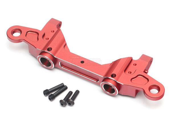 Team Raffee & Co Aluminium Rear Chassis Brace (1) Red for Axial SCX6 TRC/302876R