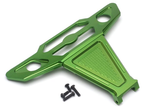 Team Raffee & Co Aluminum Front Bumper (1) Green for Axial Yeti XL TRC/663005G