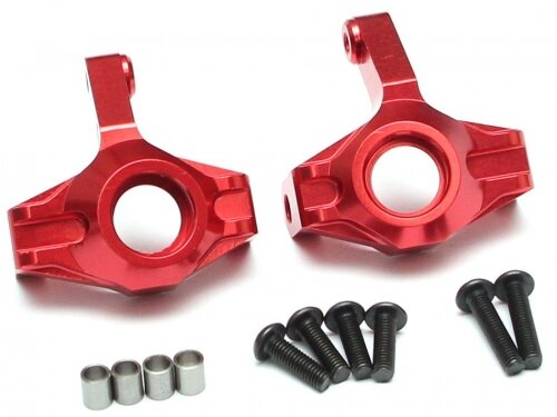 Team Raffee & Co Aluminum Front Kunckle (2) Red for Axial SCX10 II TRC/302287R