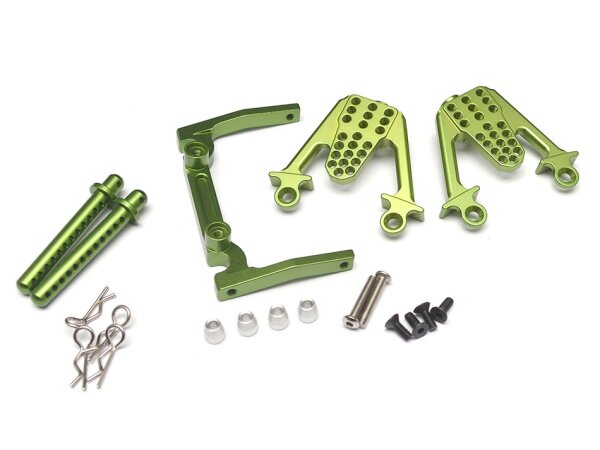 Team Raffee & Co Aluminum Front Shock Mount Green for Axial SCX10 TRC/32104G