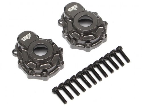 Team Raffee & Co Aluminum Rear Portal Drive Axle Mount (2) Gun Metal for Traxxas TRX-4 TRC/302304GM