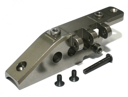 Team Raffee & Co Aluminum Rear Link Axle Mount -1 Pc Gun Metal for Axial Yeti TRC/050307GM