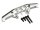 Team Raffee & Co Aluminum Rear Upper Link Mount Bracket Silver for Axial SCX10 TRC/SCX32S