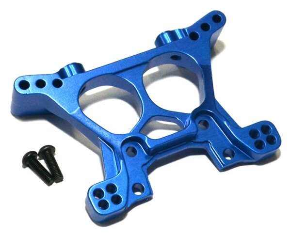 Team Raffee & Co Aluminum Front Shock Tower -1 Pc Blue for Traxxas Slash 4x4 BRTSH06B