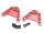 Team Raffee & Co Aluminium Rear Shock Mount (2) Red for Axial SCX6 TRC/302878R