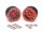 Team Raffee & Co Gravity 1.9 Beadlock 10 Hole Wheels (2)  Red BRW770106R